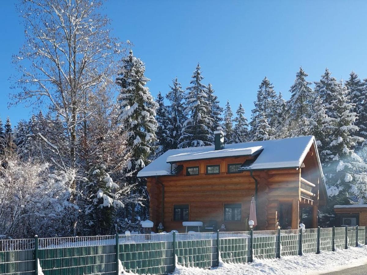 Ferienwohnungen Blockhaus - Zwergenhaeusl Grünau im Almtal Exteriör bild